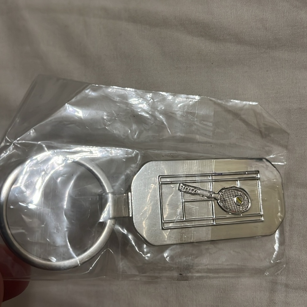 Welch Tennis Keyring NEW Silvertone 2023-24